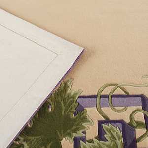 Tapis de luxe en laine fait main, couleur unie, texture douce, surface lavable et options de taille personnalisées - Product Image 5