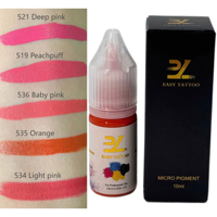 Encre pigmentée biologique PMU à faible quantité minimale de commande de marque privée Encre de tatouage Pigments professionnels pour les sourcils et les lèvres Microblading Pigmen liquides