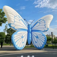 Ailes de papillon gonflables personnalisables, jouet de dessin animé suspendu pour la décoration d'ambiance des boîtes de nuit et des parcs forestiers