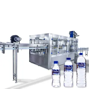 Full automatic 3 in 1 PET plastic bottle factory/washing filling capping machine