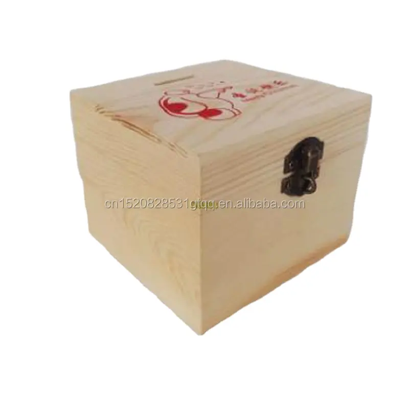 Venta directa de fábrica caja de madera cajas de madera caja de madera para caja de almacenamiento