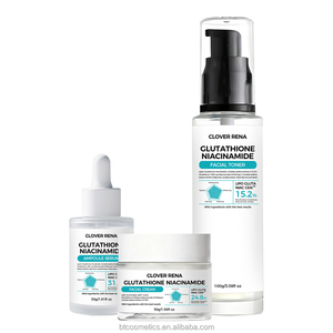 Clover rena Glutathione & nicotinamide da sửa chữa Set-24h chăm sóc liên tục cho nam giới và phụ nữ (100ml + 50g + 30ml) - Product Image 1