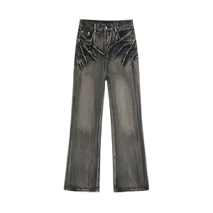 Jeans de Mezclilla de Algodón para Hombre, Corte Recto, Talle Medio, Color Azul Claro - Product Image 2