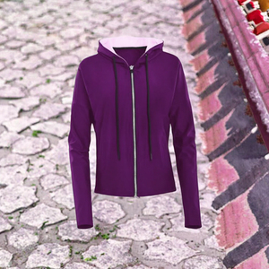 Chaqueta Vaquera de Color Sólido para Mujer, Primavera, Verano, Otoño, Transpirable, con Cierre, Logotipo, Tejida, Mangas Medias Largas, a la Moda - Product Image 3