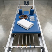 Reformer de Pilates Clásico de Aluminio Duradero, Semi-Elevado, Diseñado para Uso Diario