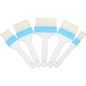 Brocha plana para pintura con mango de plástico y cerdas de fibra química de 1, 2, 3 y 4 pulgadas para pintura a base de agua, pegamento, revestimiento y uso en ferretería. - Product Image 4