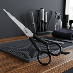 Ciseaux de coiffure professionnels en acier inoxydable à manche long droit, économiques, pour barbier et esthétique, ciseaux à effiler affûtés - Product Image 5