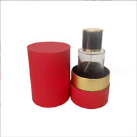 Cadeau fantaisie 50ml/100ml parfum bouteilles en verre couvercle en métal Rectangle boîte rigide matériaux recyclés brillant/mat stratification protection