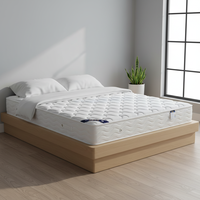 Matelas en mousse à mémoire de forme pleine grandeur, 3 couches de mousse, tissu tricoté respirant, souplesse moyenne, anti-affaissement, gain de place
