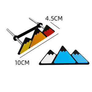 Autocollants de voiture de montagne de neige en forme de triangle, 3 couleurs, pour Toyota <span class=keywords><strong>TA</strong></span> oma 4runner tundra, accessoires modifiés, grilles avant, décoration - Product Image 3
