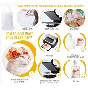 Bolsa <span class=keywords><strong>de</strong></span> <span class=keywords><strong>Tela</strong></span> Reutilizable <span class=keywords><strong>de</strong></span> Poliéster, Bolso Tote Pequeño Personalizado, <span class=keywords><strong>Bolsas</strong></span> <span class=keywords><strong>de</strong></span> Compras <span class=keywords><strong>de</strong></span> Lona <span class=keywords><strong>con</strong></span> Impresión por Sublimación y Logotipo - Product Image 2