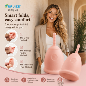 Coupelle menstruelle en silicone de qualité médicale, grande capacité, anti-fuite, réutilisable, pour flux abondant, vente en gros fabricant - Product Image 3