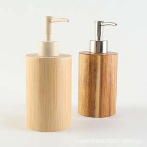 WanuoCraft Offre Spéciale Bouteille de Shampooing en Bambou Biodégradable Écologique avec Pompe pour Gel Douche/Lavage Corporel Fabriquée en Chine pour Usage Domestique - Product Image 3