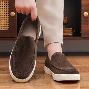 Cross-border New Men's Head <b>Sneakers</b> Fashionable Slip-On Casual Shoes Breathable Lightweight Commuting Easy-To-Wear Loafers PVC - Product Image 3
