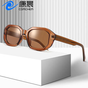 Gafas de Sol Octagonales de Acetato para Mujer Conchen, Lentes Polarizadas TAC con Protección UV400, Estilo Moderno para Viajes - Product Image 1