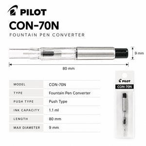 Convertitore di <span class=keywords><strong>Inchiostro</strong></span> in Plastica a Pressione <span class=keywords><strong>PILOT</strong></span> CON70N per Penna Stilografica - Product Image 4