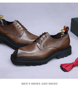 Nouvelles Chaussures Habillées en Cuir Véritable pour Hommes 2025, à Bout Pointu, Antidérapantes, Respirantes et Légères, Grande Taille, Idéales pour le Bureau - Product Image 3