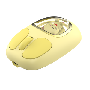 2025 personalizado lindo patrón de dibujos animados Mini ratón USB inalámbrico Venta caliente doble modo LED retroiluminado para computadora portátil - Product Image 6