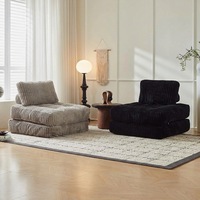 Unité de canapé modulaire librement combinable, chaise longue carrée empilable avec coussin, sièges modulaires simples pour la détente en intérieur