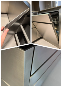 Mobili da Cucina Interamente in Acciaio Inossidabile con Fornello Semplice e Armadietti Integrati per Uso Domestico - Product Image 2