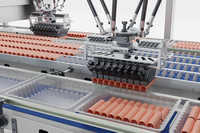 Robots d'intelligence artificielle pour l'emballage de rouleaux d'agneau à saucisse Bras de robot parallèle à 3 axes