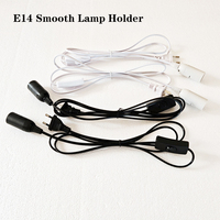 Douille de lampe en plastique de type vis E14, cordon d'alimentation de 1,8 m avec prise EU/US/AU/UK, base de lampe suspendue à LED, interrupteur 303 et câble d'extension