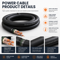Câble d'alimentation ignifuge CU/XLPE/PVC 0,6/1 kV pour système de distribution d'énergie en salle blanche d'usine d'écrans LCD