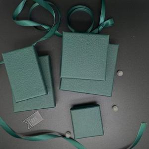 Wholesale Art Paper Textured Lift-<strong>off</strong> Lid Jewelry Packaging Box with Sponge Liner for Necklace Bracelet Ring Storage - Product Image 2