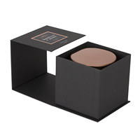 Boîte Rigide De Luxe Pour Bougies Et Diffuseur Cadeaux Couleur Noire Fermeture Magnétique Boîte Cadeau Rigide Boîte En Carton Pliable