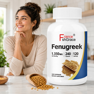 Cápsulas de Semillas de Fenogreco de Alta Potencia, 240 Unidades, para la Salud Masculina, Extractos de Plantas de Fenogreco, Suplemento para Adultos - Product Image 1