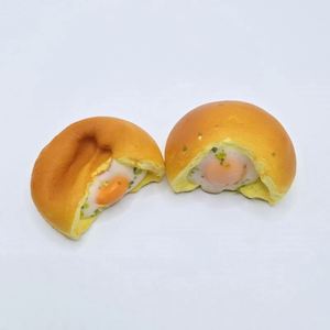Wholesale PU Squeeze Toy Soft Rebound Simulation Food Crispy Fried Egg Meat Buns Can Ode Toast Decompression Kneading Squishy - Product Image 5