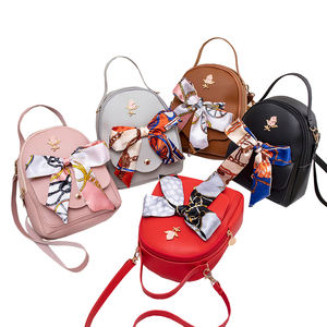 NUEVA Mochila de Moda para Adolescentes, Bolso de Mano para Teléfono, Bufanda, Mini Mochila de Mujer con Rosas, Bolso de Hombro de Cuero PU - Product Image 4
