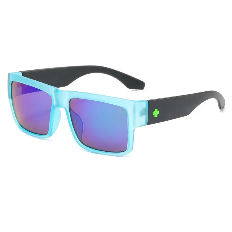 Vente en gros bon marché SPY, lunettes de soleil une pièce à grand cadre pour femmes et hommes, lunettes de soleil personnalisées pour cyclisme, course à pied, pêche, lunettes de soleil de sport de marque