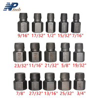 Naipu 25PCS Jeu d'extracteurs de vis Kit d'extracteurs de boulons cassés pour goujons cassés Vis 1/2 à 3/8 Convertisseur