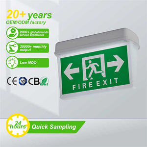 Señal de <span class=keywords><strong>Salida</strong></span> LED con Batería de Respaldo y Luz de Emergencia, Señal LED Estándar de <span class=keywords><strong>SALIDA</strong></span> con Luz ROJA/VERDE - Product Image 1