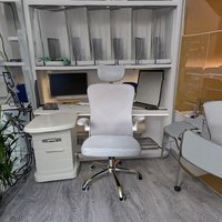 Chaise de bureau ergonomique moderne à dossier haut en maille avec accoudoirs réglables et soutien lombaire pour le bureau à domicile