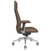 Chaise de bureau professionnelle de luxe, confortable, pivotante, inclinable et réglable en hauteur, en cuir