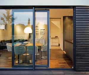 Puerta Interior/Exterior de Vidrio Templado y Aleación de Aluminio Moderna, Resistente a los Arañazos, para Pasillos de Oficinas con Alto Tráfico - Product Image 1