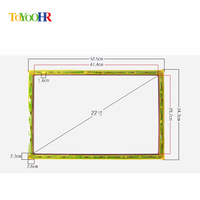 Monitor de Juegos de Habilidad Compatible con 3M, Panel de Pantalla Multitáctil de 17 y 22 Pulgadas, Kit de Marco Táctil Inteligente IR, Pantalla Táctil Infrarroja