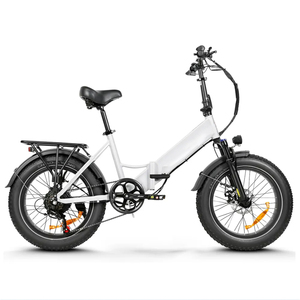 Bicicleta Eléctrica Plegable de 20 Pulgadas con Llantas Gruesas, 500w, Urbana, Precio Económico, Cuadro en S - Product Image 1