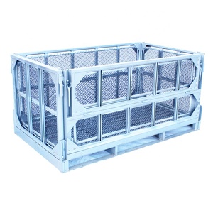 Gran capacidad recipiente de almacenamiento de malla jaula de alambre galvanizado cajas de mudanza - Product Image 2
