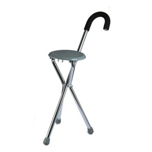 Béquille KSMED avec siège KSM-CS, chaise réglable, tabouret portable, canne avec siège, bâton de marche à trois pieds - Product Image 4