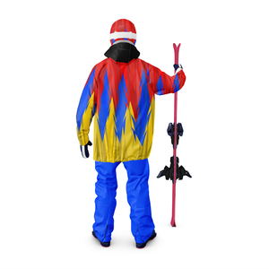 Leichte, packbare Herren-<span class=keywords><strong>Ski</strong></span> jacke mit Kapuze Wind dichter Regenmantel <span class=keywords><strong>Ski</strong></span>-und Schnee bekleidung für den Skitour - Product Image 3