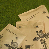 Sacs en plastique refermables biodégradables et compostables pour l'alimentation et les courses