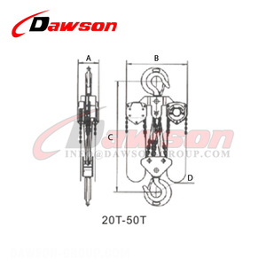 DAWSON DSVR 360 °   Polipasto Manual de Cadena con Cadena Giratoria - Product Image 6