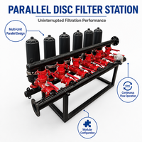 Filtre à disque manuel haute performance 2 pouces 130 microns avec port pour manomètre anti-colmatage pour système d'arrosage de pépinière