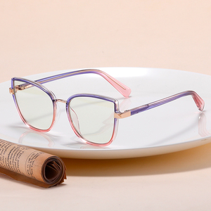 MS 97706 Cat Eyes Eyewear Frames Thời Trang Chống ánh sáng màu xanh kính hợp thời trang kim loại kính quang học khung phụ nữ thiết kế kính - Product Image 2