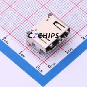 HDMI-213 HDMI Connector SMD Connector ( Connector Type: HDMI-A )( Gender: Female )( Total Number of PINs: 19P ) - Product Image 1
