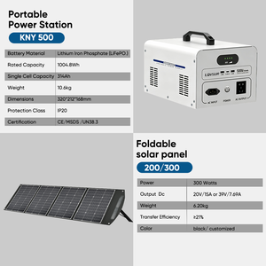 Generatore di Energia al Litio 500W 1KWH, Stazione di Alimentazione Portatile Solare, Sistema Solare con Batterie e <span class=keywords><strong>Power</strong></span> Bank - Product Image 4