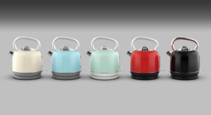 Bouilloire Électrique Vintage Premium 1,8 L en Acier Inoxydable Sans Fil, Design Rétro, Fabricant d'Appareils Électroménagers - Product Image 2